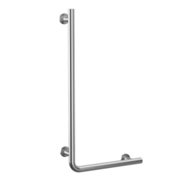 Crosswater Right Angle Grab Bar-Brushed Stainless Steel