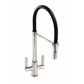 Abode Globe Professional  Kitchen mixer Tap Brushed Nickel