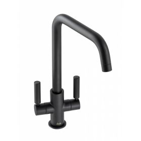 Abode Globe Quad Monobloc Kitchen mixer Tap Matt Black
