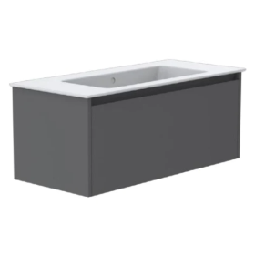 GSI Pura 102 x 46 1 Drawer Vanity Unit