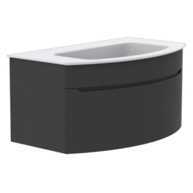 GSI Pura Curved 82 x 49 1 Drawer Vanity Unit