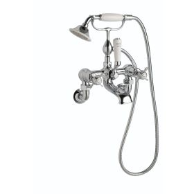 Just Taps Grosvenor Pinch Deck Mounted Bath Shower Mixer With Kit