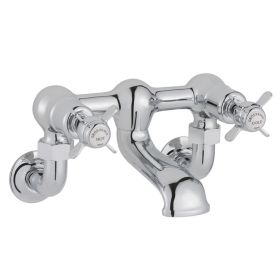 Just Taps Grosvenor Pinch Chrome Wall Mounted Bath Filler