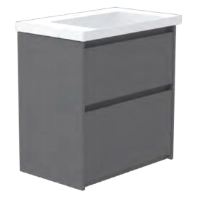 GSI Norm 80 x 50 2 Drawer Floorstanding Vanity Unit