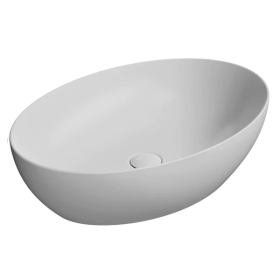 GSI Pura 60 x 42 Countertop Washbasin Oval-Matt White
