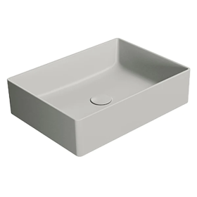 GSI Kube X 50 Countertop Washbasin-Matt Cenere