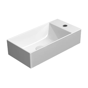 GSI Kube X 50 x 25 Washbasin Right Hand Ledge