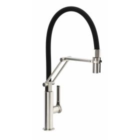 Abode Hex Professional Kitchen mixer Tap Brushed Nickel