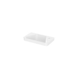 Saneux HYDE 50x28cm cloakroom washbasin right tap hole - Gloss White