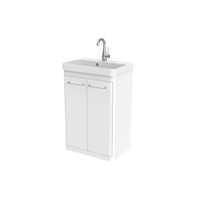 Saneux HYDE 55cm 2 door floor standing unit - Matt White