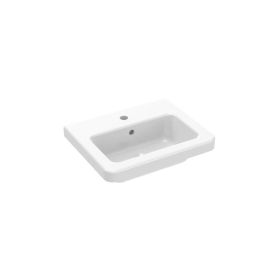 Saneux INDIGO 50x40cm washbasin 1TH - Gloss White 