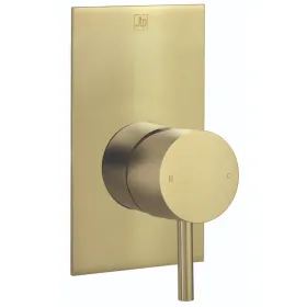 Just Taps VOS Manual Concealed Single Lever Shower Valve-Brushed Brass