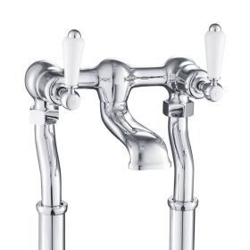 Just Taps Grosvenor Lever Chrome Floorstanding Bath Filler