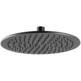 Just Taps VOS Round Fixed Overhead shower 200mm-Matt Black