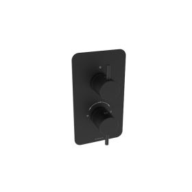 Saneux COS 1 way thermostatic shower valve kit - Matt Black