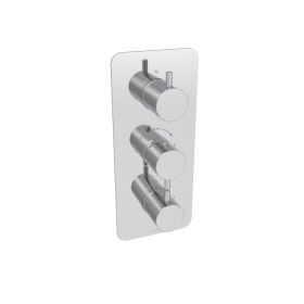 Saneux COS 2 way thermostatic low pressure shower valve kit - Chrome