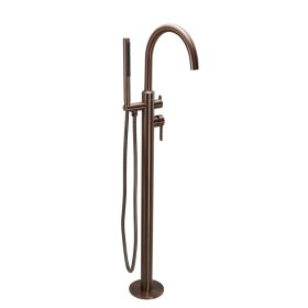 Just Taps KONO Floor standing bath shower mixer with kit Brushed Bronze