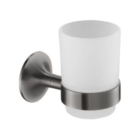 Just Taps KONO Tumbler holder Brushed Black
