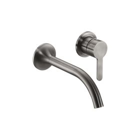 Just Taps KONO Wall mounted basin mixer Brushed Black