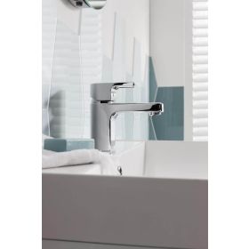 Crosswater Planet Monobloc Chrome Basin Mixer Tap With Click Clack Waste