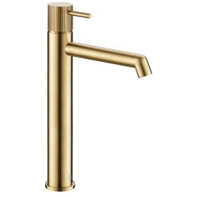 Just Taps Evo Single lever tall basin mixer Brushed Brass