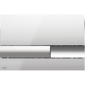 Alca Flush Plate for Pre-wall Installation Systems, Chrome-polished