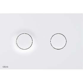 Alca Dot Dot flush plate - matt white