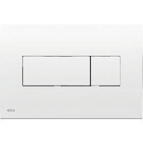 Alca Flush Plate (Slim Rectangular) - White