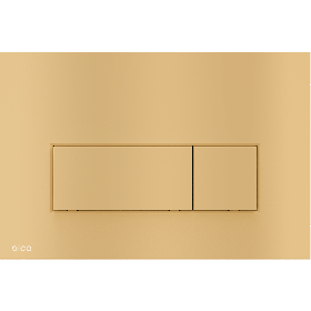 Alca thin flush plate (rectangular) - matt gold