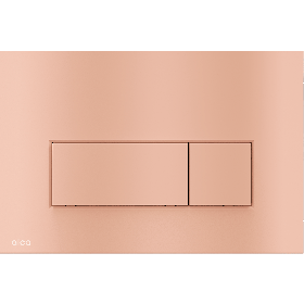 Alca thin flush plate (rectangular) - red gold