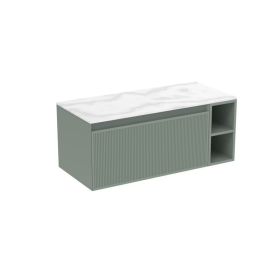 Saneux MONUMENT 100cm Kit - 80cm 1 Drawer wall mounted unit & 20cm Spacer - Matt Sage