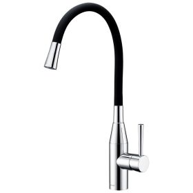 Clearwater Morpho Kitchen mixer Tap Chrome / Black Hose