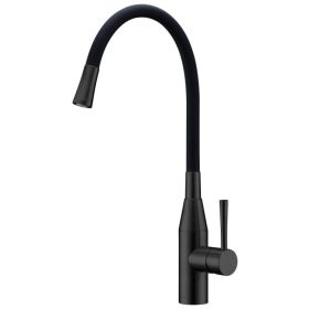 Clearwater Morpho Kitchen mixer Tap Matt Black / Black Hose