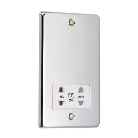 Abacus Polished Chrome Dual Voltage Shaver Socket