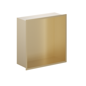 Crosswater Non Lit Shower Niche 305 x 305mm-Brushed Brass