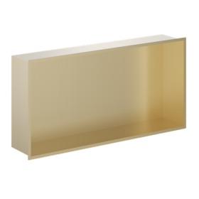 Crosswater Non Lit Shower Niche 610 x 305mm-Brushed Brass