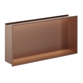 Crosswater Shower Niche With LED Light 610 x 305mm-Brushed Bronze