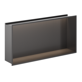 Crosswater Shower Niche With LED Light 610 x 305mm-Slate