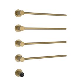 Just Taps ONYX  Electric Only Towel Rail Brushed Brass