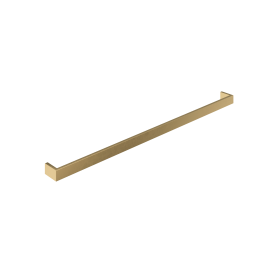 Abacus Pure Single Towel Bar - Brushed Brass