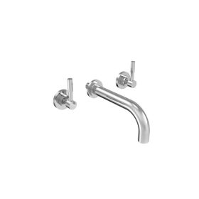 Saneux PASCALE wall mounted 3 plate basin mixer-Chrome