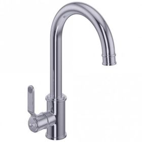 Perrin & Rowe Armstrong Single Lever Textured Kitchen mixer Tap Chrome 