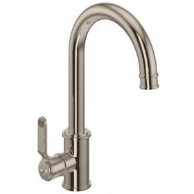 Perrin & Rowe Armstrong Single Lever Textured Kitchen mixer Tap Polished Nickel