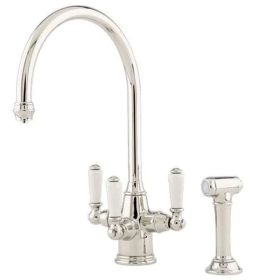 Perrin & Rowe Phoencian Kitchen mixer Filter tap Pewter