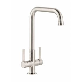 Abode Pico Quad Monobloc Kitchen mixer Tap Brushed Nickel