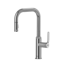 Clearwater Pioneer U Spout Kitchen mixer Tap with Pull-out spray Chrome