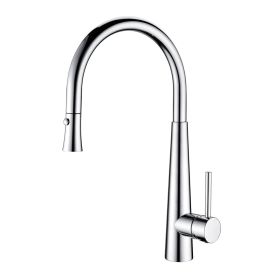 Clearwater Porrima Single Lever Kitchen mixer Tap with Pull-out spray Chrome