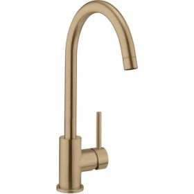 Crosswater MPRO Side Lever Kitchen Mixer Brushed Brass