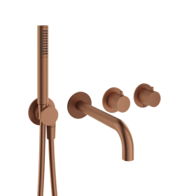 Crosswater Velo Round 600mm Towel Rail Brushed Bronze