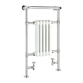 Reina Oxford Mild Steel Towel Rail 960x500mm-White	